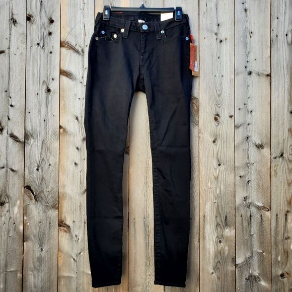 True Religion Women's Curvy Skinny Fit Stretch Jeans Size 27 - Picture 3 of 7